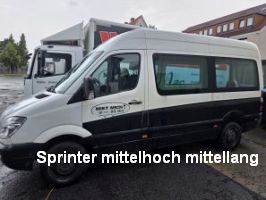 Sprinter Transporter Mittellang mit Hochdach